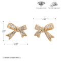 Damen Ohrringe im Schleifen-Design aus 925 Sterling Silber mit Zirkonia Shop Nory