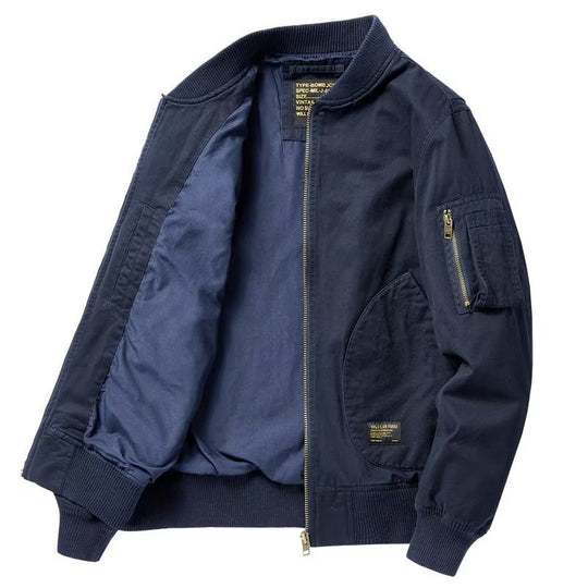 Herren Bomberjacke im Utility-Stil mit Ärmel‑Tasche und Rippbündchen Shop Nory