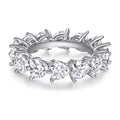 Damen Verlobungsring mit strahlendem Hauptstein und eleganter Zirkonia-Verzierung Shop Nory