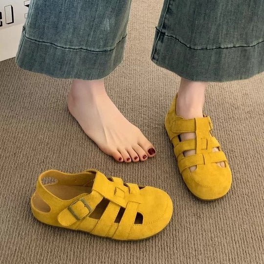 Damen Bequeme Sandalen mit verstellbaren Riemen und weichem Innenfutter