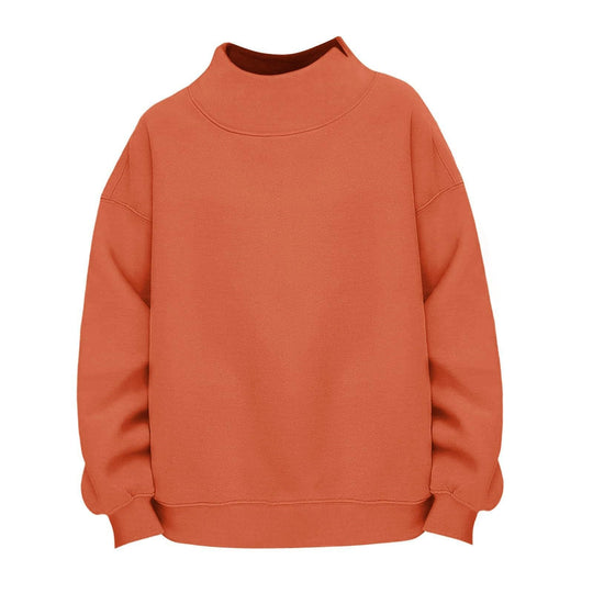 Damen Lässiges Funnel-Neck Sweatshirt im Oversize‑Schnitt mit überschnittener Schulter Shop Nory