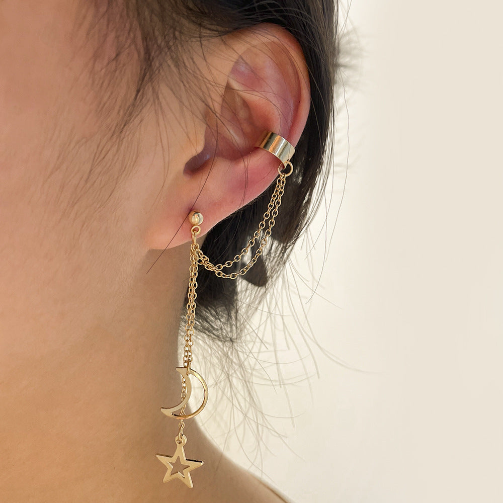 Damen Ohrschmuck Set mit kreativen Anhängern und zarten Ketten Shop Nory