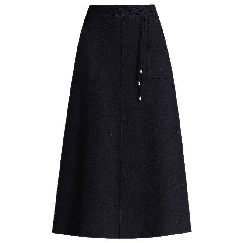 Damen Weit geschnittener Midi-Rock mit praktischen Taschen Shop Nory
