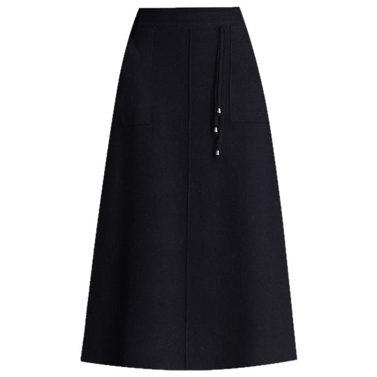Damen Weit geschnittener Midi-Rock mit praktischen Taschen Shop Nory