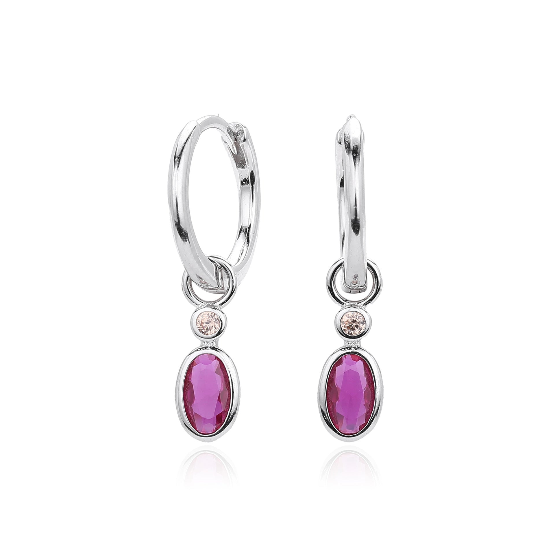 Damen Ohrhänger mit luxuriösem Zirkon Anhänger aus hochwertigem 925 Sterling Silber Shop Nory