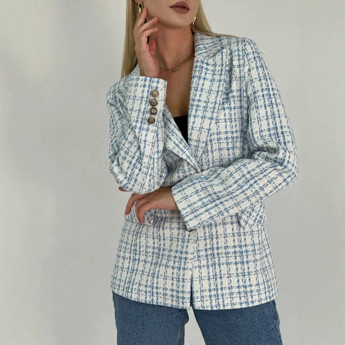 Damen Elegante Klassische Blazerjacke