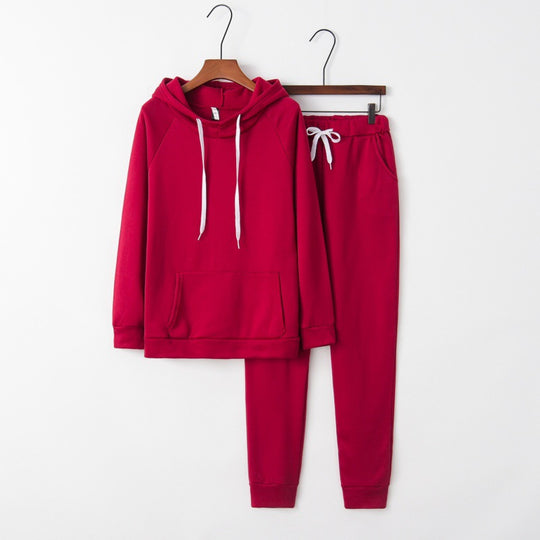 Damen Hausanzug-Set aus weichem Fleece mit Kapuzenpullover und Jogginghose Shop Nory