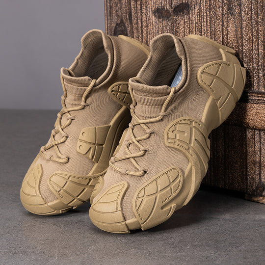 Herren nan robuster taktischer Sneaker mit nahtlosem Strickschaft, stoßdämpfender EVA-Zwischensohle und profiliertem Schutzoverlay Shop Nory