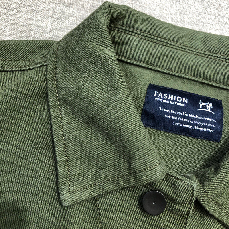 Herren Utility-Fieldjacke mit vier aufgesetzten Pattentaschen und klassischem Hemdkragen Shop Nory