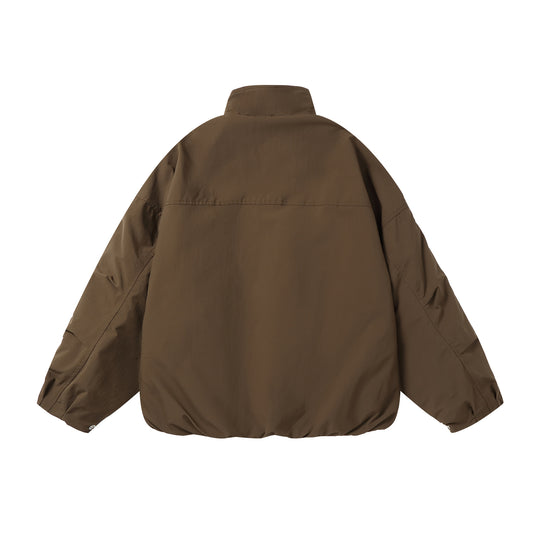 Unisex Boxy-Kurzjacke mit hohem Stehkragen und Ballonärmeln Shop Nory