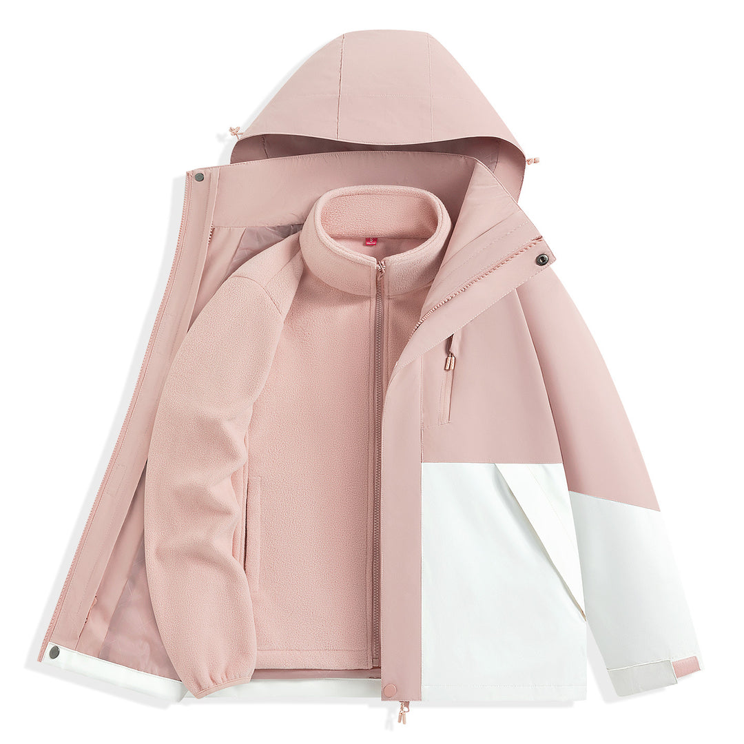 Herren zweilagiger Outdoorparka mit herausnehmbarer Fleece-Innenjacke und Kapuze Shop Nory