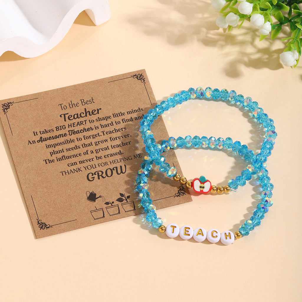 Damen Armband-Set mit liebevollen Lehrer-Motiven Shop Nory