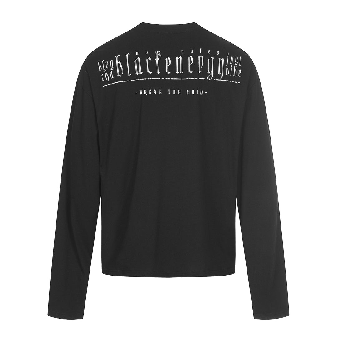 Herren Langarm-Henleyshirt mit doppeltem Rundhalsausschnitt und Knopfleiste Shop Nory