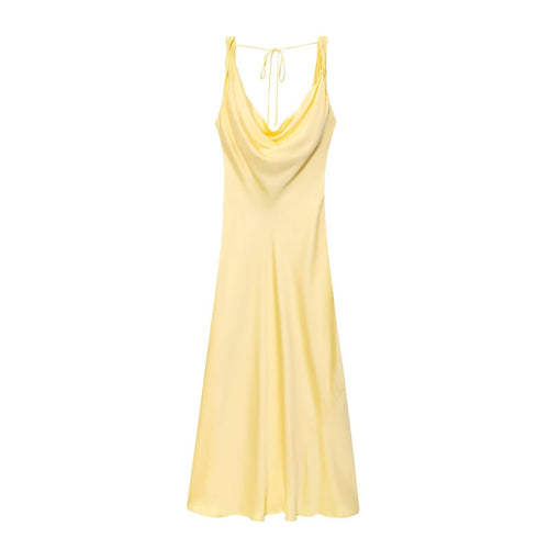 Lange Drapierte Kleid mit EingShopnoryautem Bh