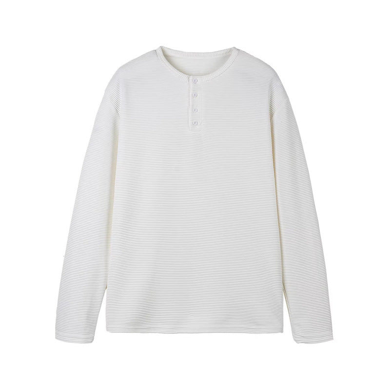 Unisex Thermisches Henley‑Shirt mit Waffelstruktur und langer Arm Shop Nory