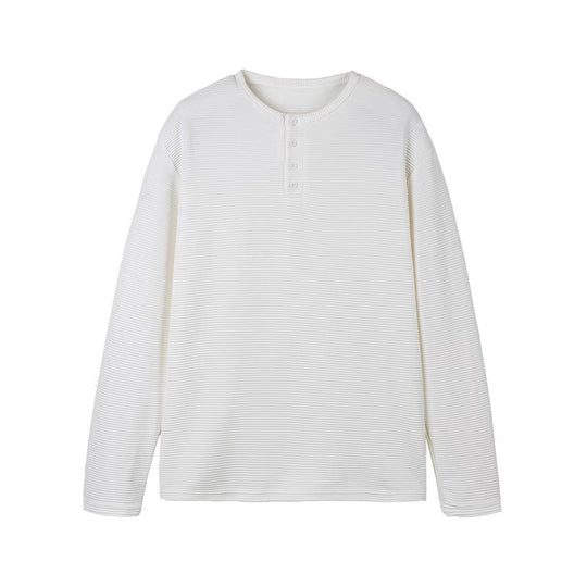 Unisex Thermisches Henley‑Shirt mit Waffelstruktur und langer Arm Shop Nory