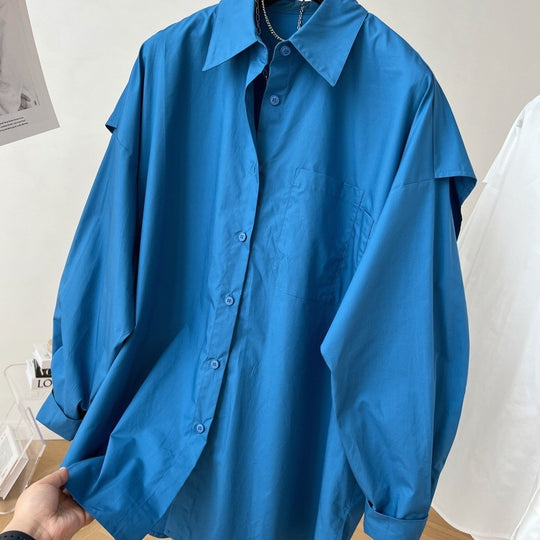 Damen Oversized Hemdbluse Shop Nory