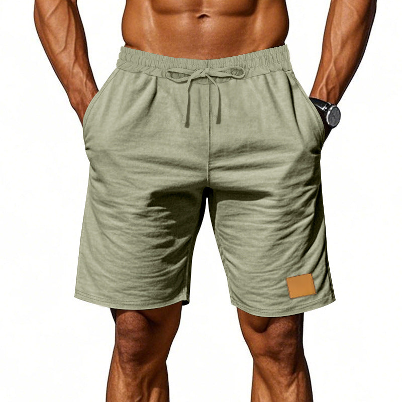 Herren nan Kordelzug-Bermuda aus weichem Baumwollmix mit elastischem Bund und Seitentaschen