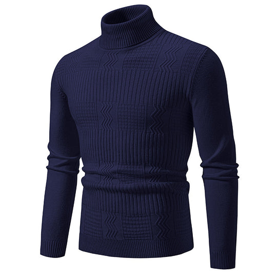 Herren Rollkragenpullover mit Strukturstrick und körpernaher Silhouette Shop Nory