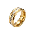 Damen eleganter Ring mit funkelnden Zirkonia-Steinen und glänzender Oberfläche Shop Nory