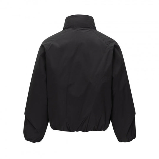 Unisex Kurz geschnittene leichte Windjacke im Boxy-Cut mit hohem Stehkragen und elastischem Saum Shop Nory