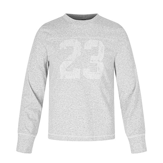 Herren Langarm-Sweatshirt mit Rundhalsausschnitt und sportischem Nummern-Print Shop Nory