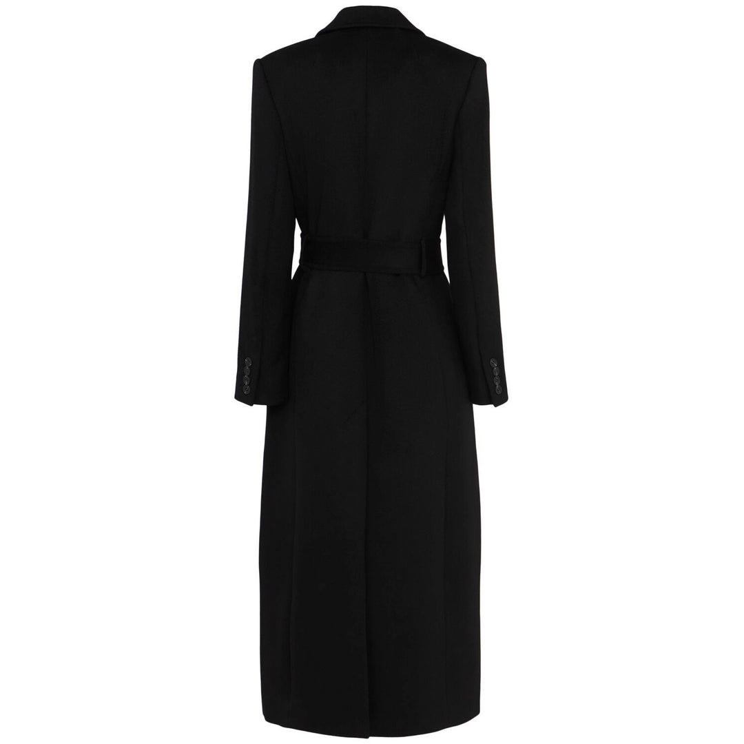 Damen Longline Doppelreihiger Wollmix-Mantel mit tailliertem Schnitt und Stoffgürtel Shop Nory