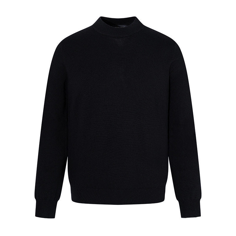 Herren Feinstrickpullover mit leichtem Stehkragen und gerippten Bündchen Shop Nory