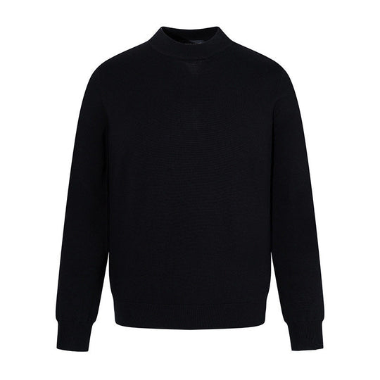 Herren Feinstrickpullover mit leichtem Stehkragen und gerippten Bündchen Shop Nory