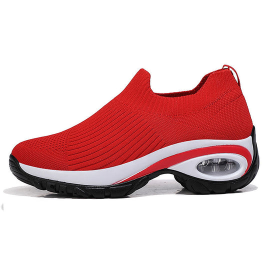 Damen Strick-Sockensneaker mit Luftpolster-Keilsohle Shop Nory