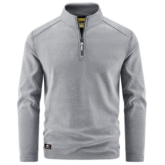 Herren Thermo‑Fleecepullover mit kurzem Reißverschluss und Stehkragen Shop Nory