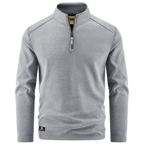 Herren Thermo‑Fleecepullover mit kurzem Reißverschluss und Stehkragen Shop Nory