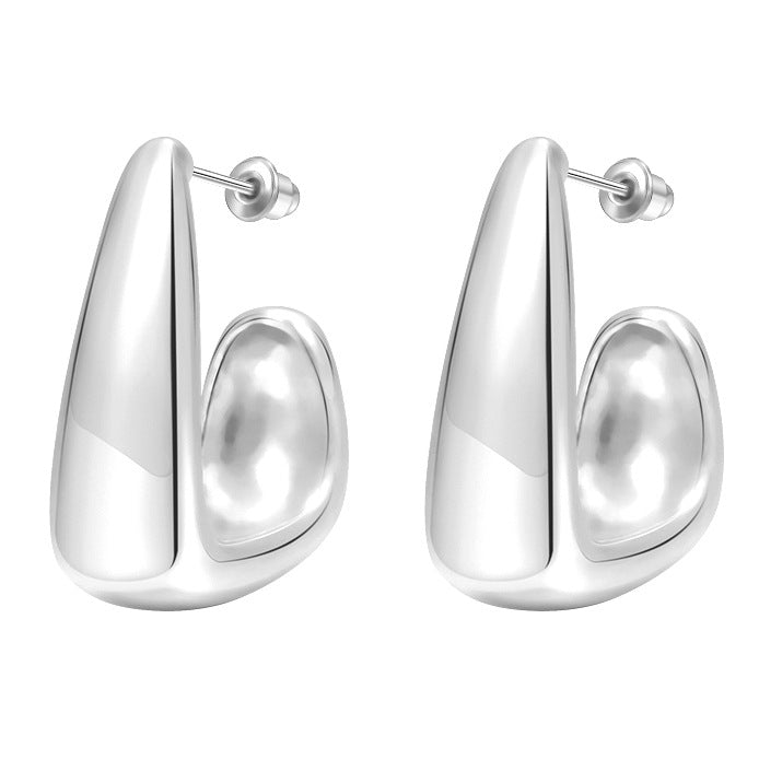 Damen Ohrstecker im modernen Hohlraumdesign Shop Nory