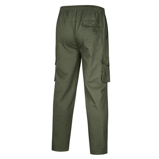 Herren Cargo-Hose mit elastischem Bund, Mehrfachtaschen und geradem Bein Shop Nory