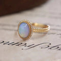 Damen Opalring mit funkelndem Zirkonia-Rahmen Shop Nory
