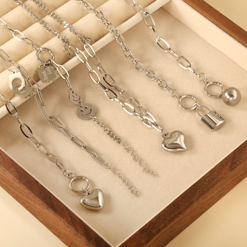 Damen Armband mit doppeltem Gliederdesign und luxuriösem Verschluss Shop Nory