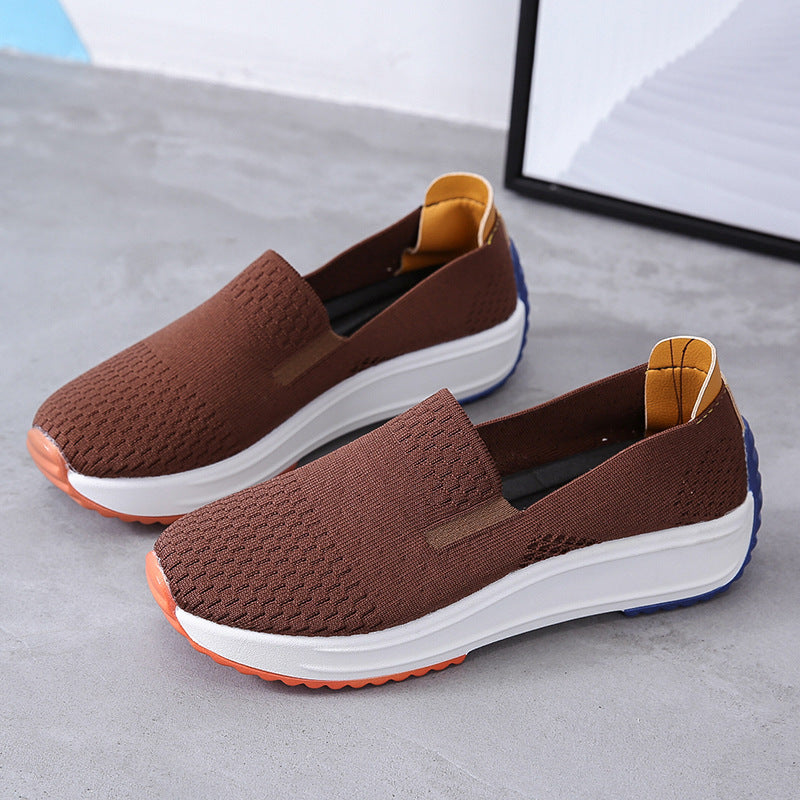 Damen Slip-On Plateausneaker mit gestricktem Obermaterial Shop Nory
