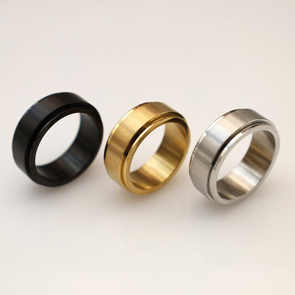 Herren Hochwertiger Edelstahl Ring mit minimalistischer Oberfläche Shop Nory