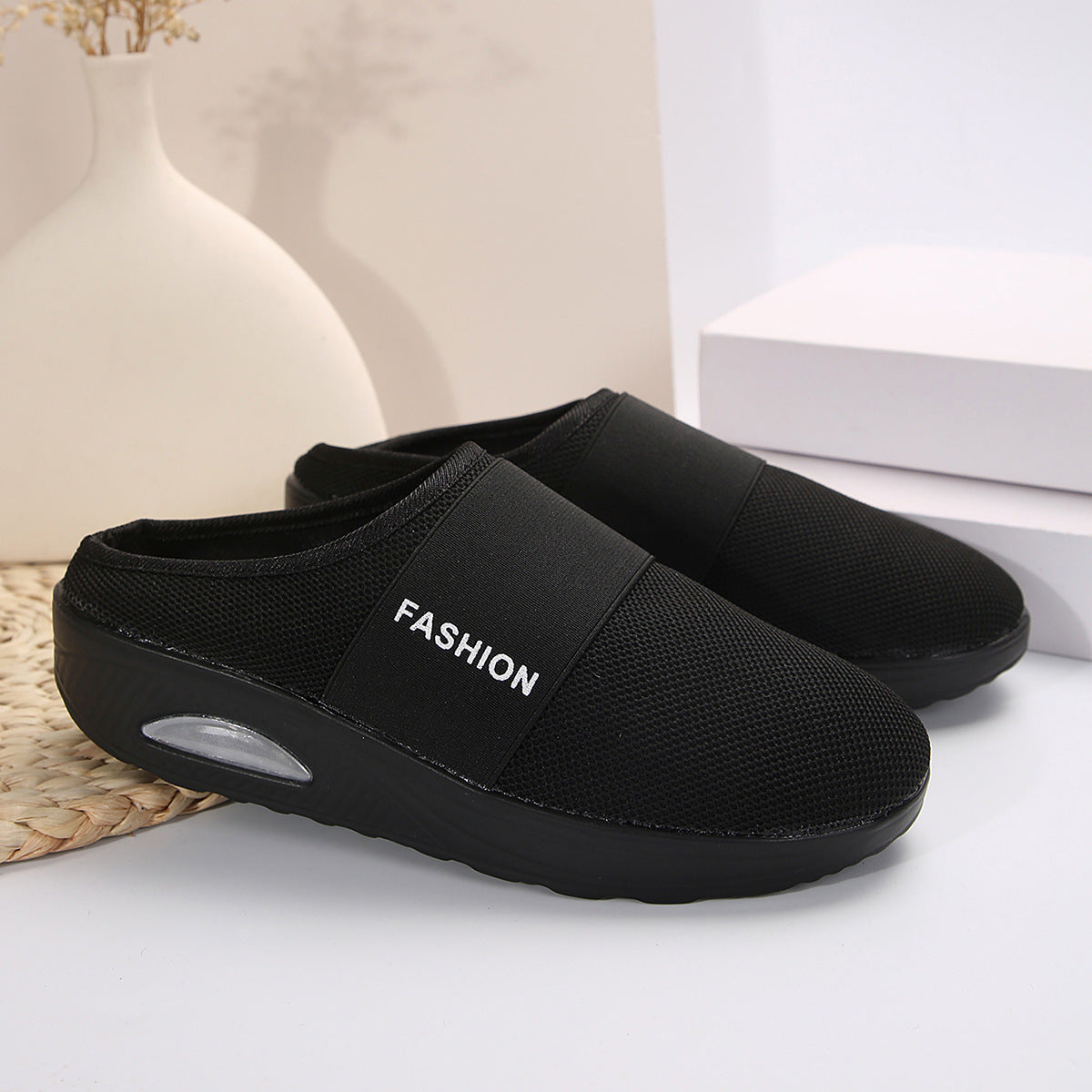 Damen Bequeme Slip-On Clogs mit atmungsaktiver Mesh-Oberfläche und flexibler Sohle