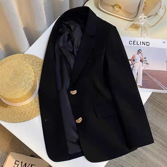Damen Eleganter Blazer mit goldenen Details Shop Nory