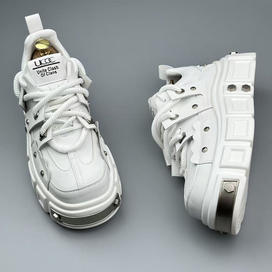 Damen Chunky Sneakers mit auffälligem Design und strapazierfähigem Obermaterial