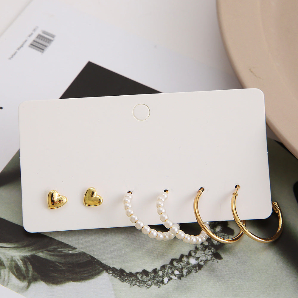 Damen Ohrringe Set mit vielfältigen Designs und funkelnden Elementen Shop Nory