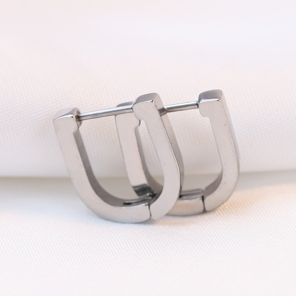Damen Ohrstecker im modernen U-Design Shop Nory
