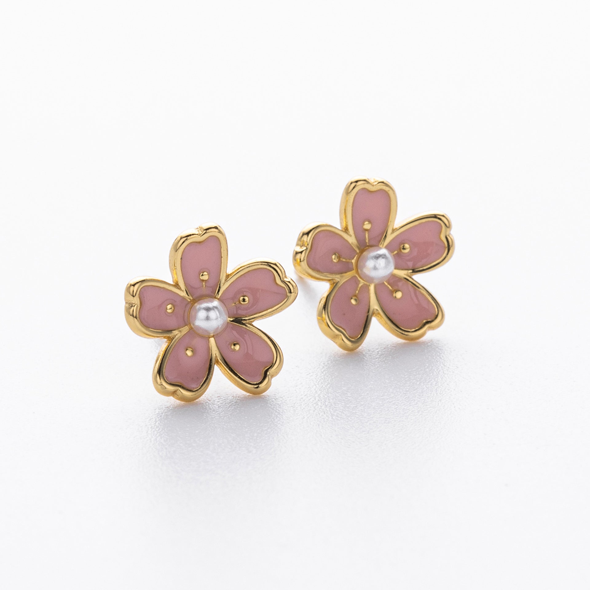 Damen Ohrstecker im floralen Design aus 925 Sterling Silber Shop Nory