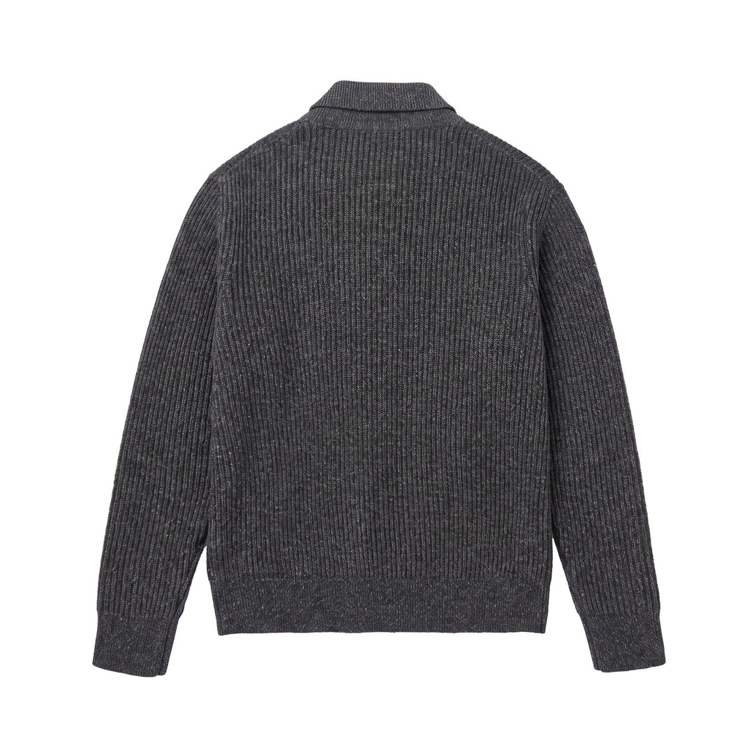 Herren Strickpullover mit Polokragen und markanter Rippenstruktur Shop Nory