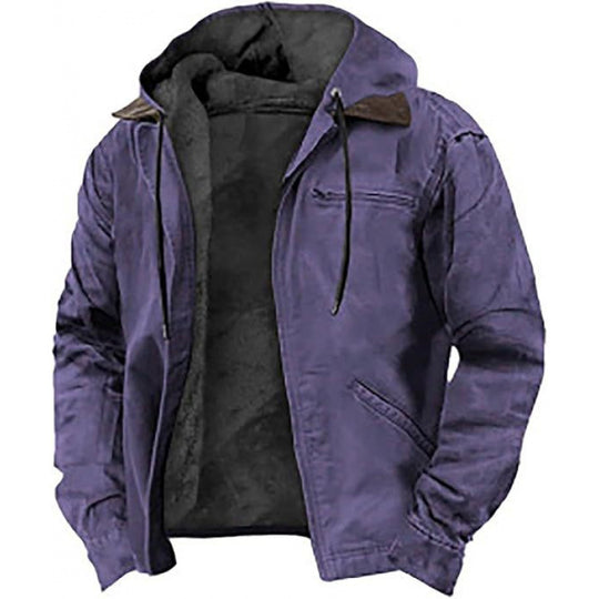 Herren Gefütterte Fieldjacke mit Kapuze und Sherpa-Futter Shop Nory