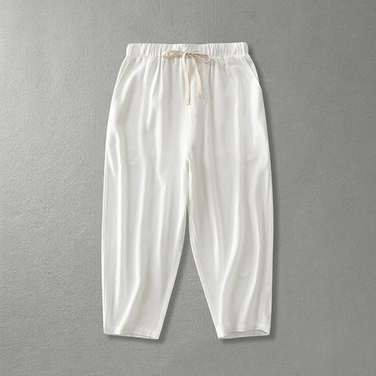 Damen Locker geschnittene Freizeit-Hose mit elastischem Bund und Tunnelzug Shop Nory