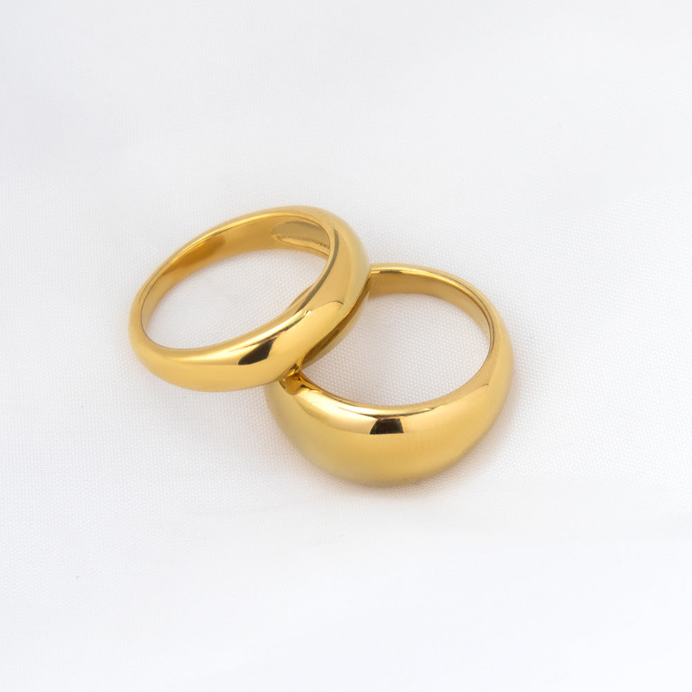 Damen Eleganter und zeitloser goldener Ring Shop Nory