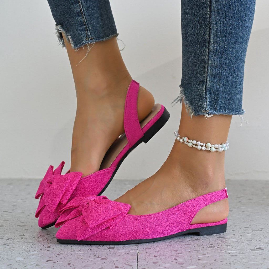 Damen Slipper mit dekorativem Schleifen-Detail Shopnory