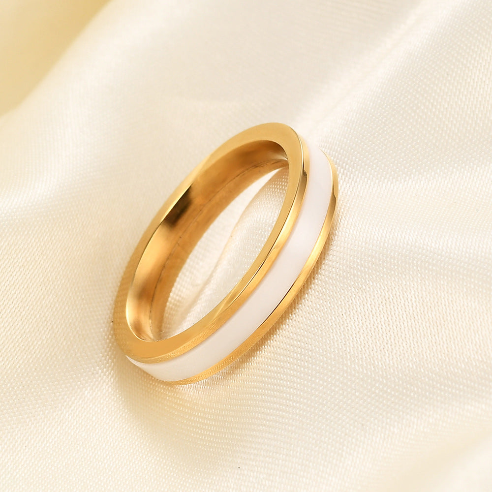Herren Ring mit modernem zweifarbigen Design Shop Nory